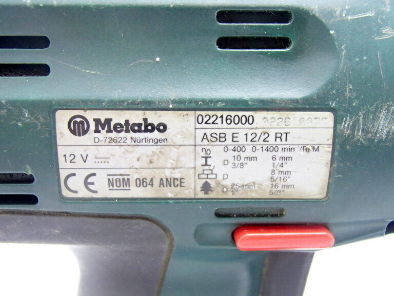 WKRĘTARKA METABO 12V 1,7 AH,, AKU, ŁAD