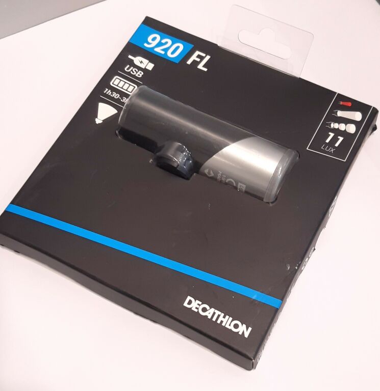 LAMPKA ROWEROWA LED FL 920 PRZEDN/TYLNA USB BTWIN