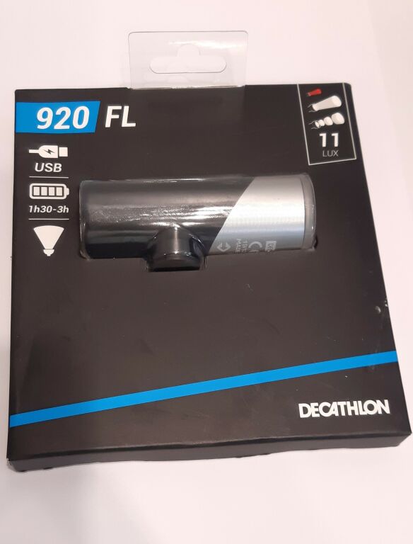 LAMPKA ROWEROWA LED FL 920 PRZEDN/TYLNA USB BTWIN