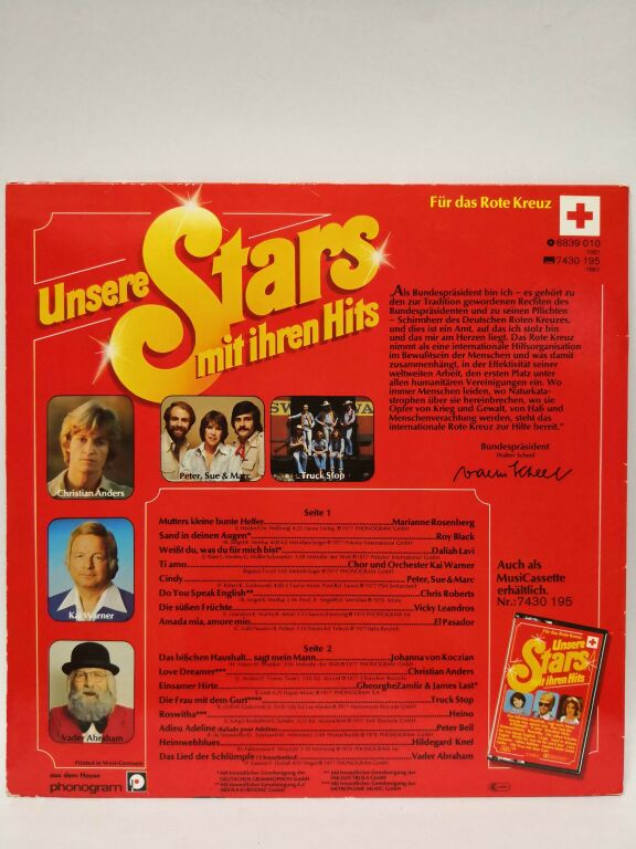 PŁYTA WINYLOWA UNSERE STARS MIT IHREN HITS