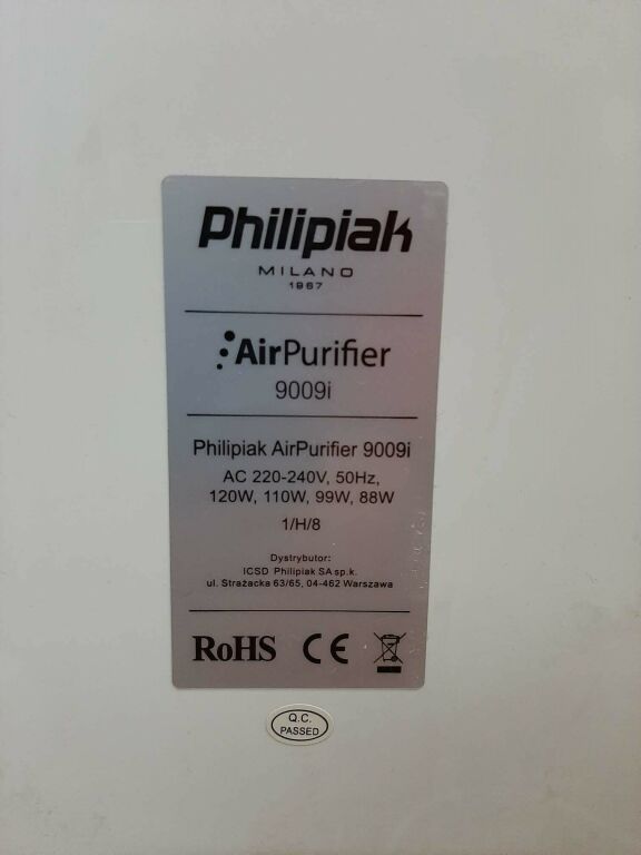 OCZYSZCZACZ POWIETRZA PHILIPIAK AIR PURIFIER 9009