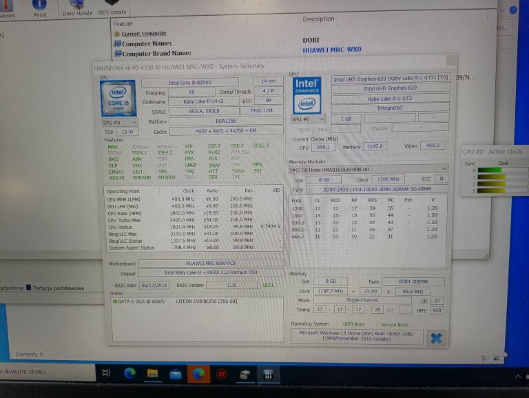 LAPTOP HUAWEI MATEBOOK D MRC-WX0