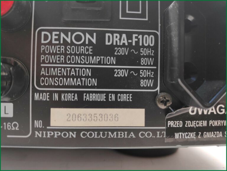 AMPLITUNER DENON DRA-F100