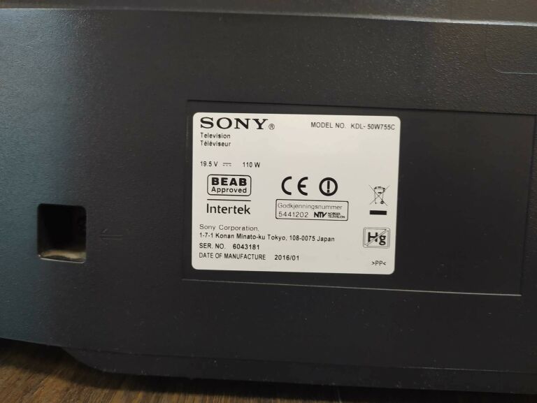 TELEWIZOR SONY KDL-50W755C PILOT+ KARTON