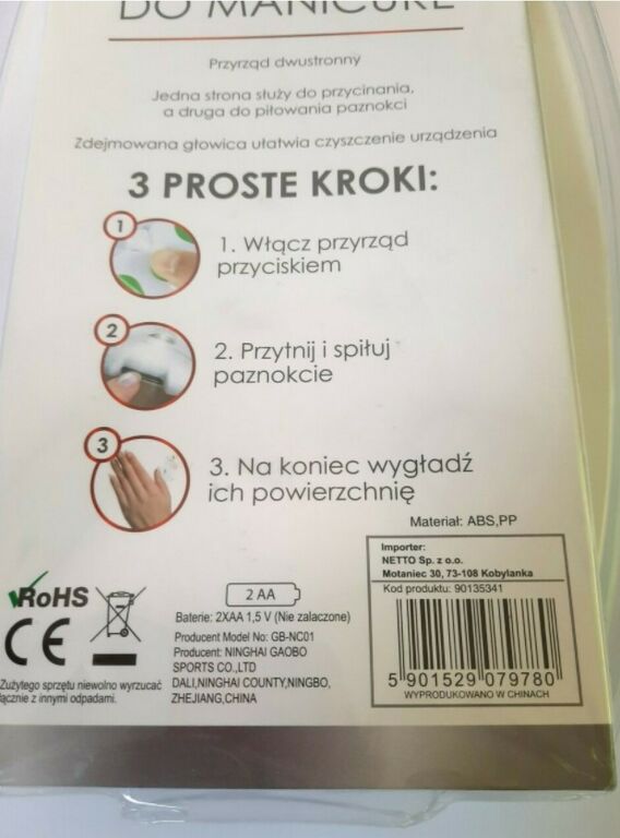 URZĄDZENIE DO MANICURE ROSH NETTO