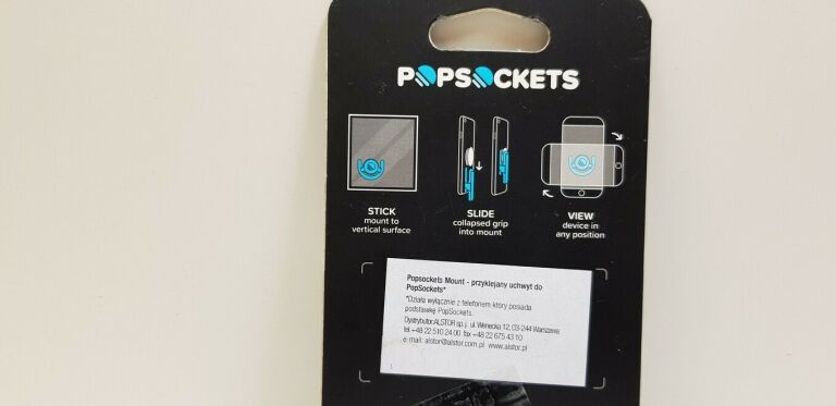 UCHWYT NA PALCE POPSOCKET IUTPSMOU CZARNY