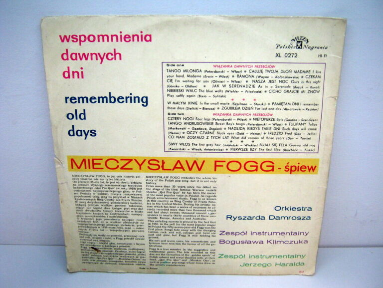 WINYL MIECZYSŁAW FOGG - WSPOMNIENIA DAWNYCH DNI