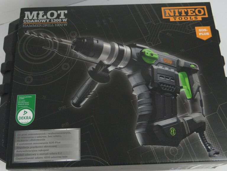 mlot-udarowy-niteo-tools-drh0450-20-komplet-kod-produktu-niteo-1300w