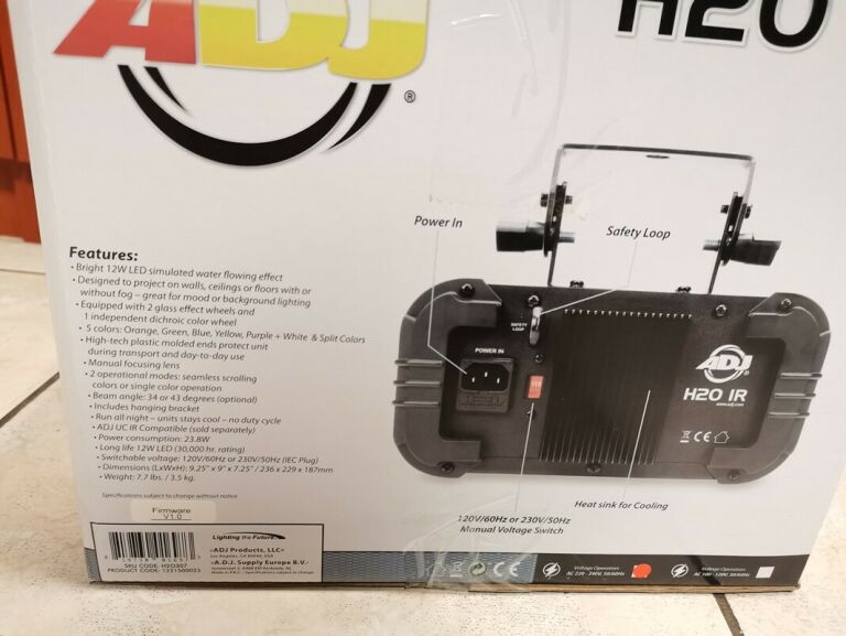 LAMPA EFEKT WODY ADJ H20 IR 12W LED IGŁA