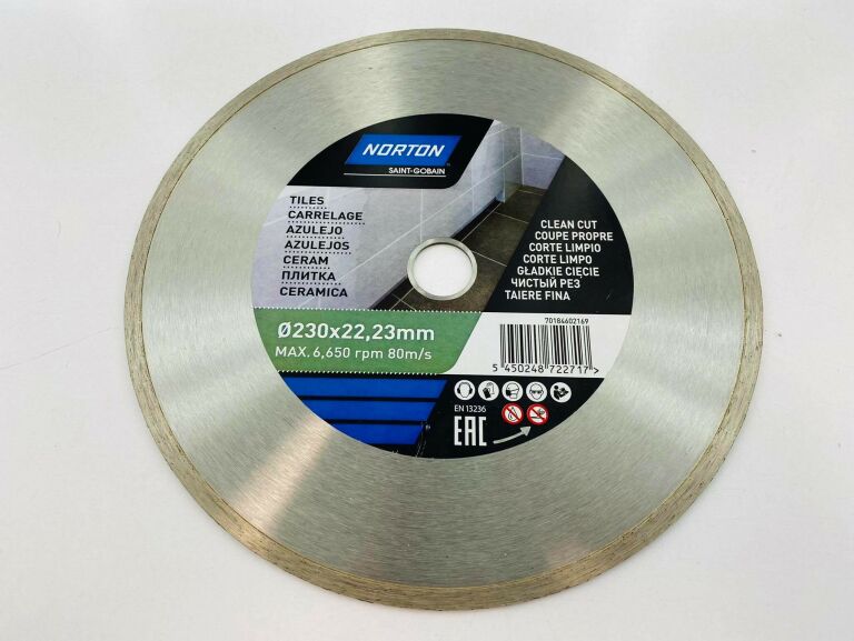 TARCZA DIAMENTOWA NORTON 230 X 22,23 MM. CERAMIKA