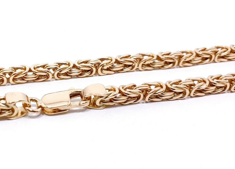 piekny-zloty-lancuszek-splot-krolewski-pr585-material-biale-zloto