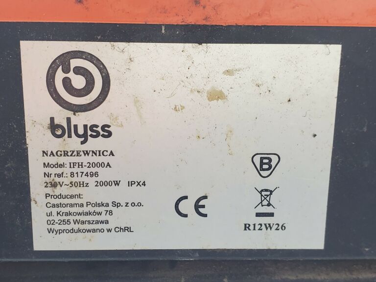 NAGRZEWNICA BLYSS IFH-2000A