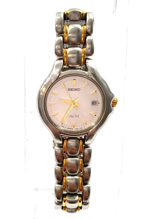 ZEGAREK DAMSKI SEIKO SQ-50 7N82-0303 BRANSOLETA