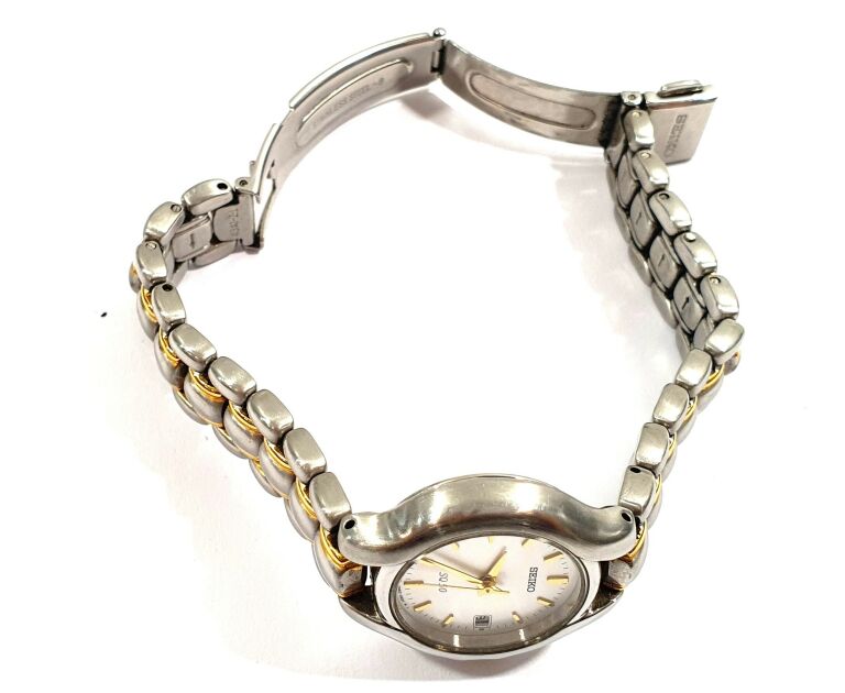 ZEGAREK DAMSKI SEIKO SQ-50 7N82-0303 BRANSOLETA