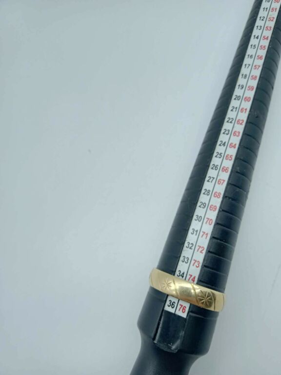 MĘSKA ZŁOTA OBRĄCZKA Z GRAWEREM 5,65G PR585 R35