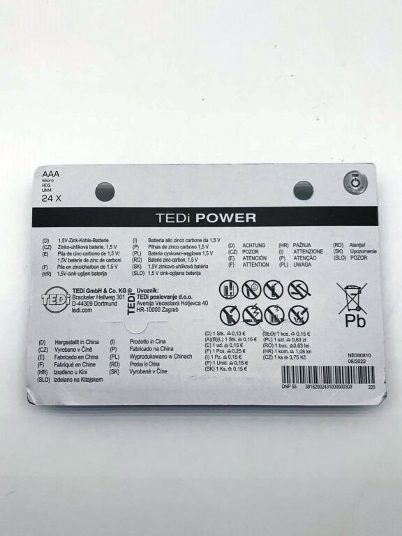 BATERIE TEDI 24X AAA R03/UM4