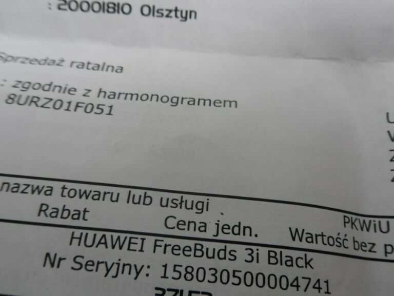 SŁUCHAWKI HUAWEI FREEBUDS 3I