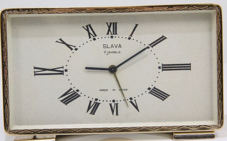 ZEGAR BUDZIK SLAVA 11 JEWELS USSR