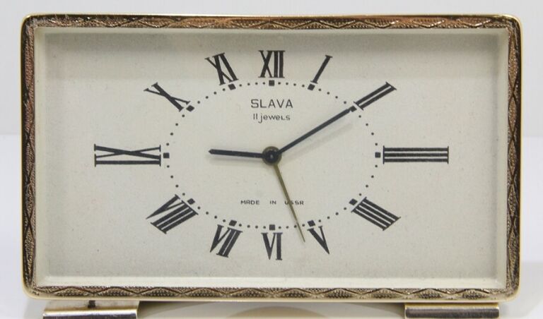 ZEGAR BUDZIK SLAVA 11 JEWELS USSR