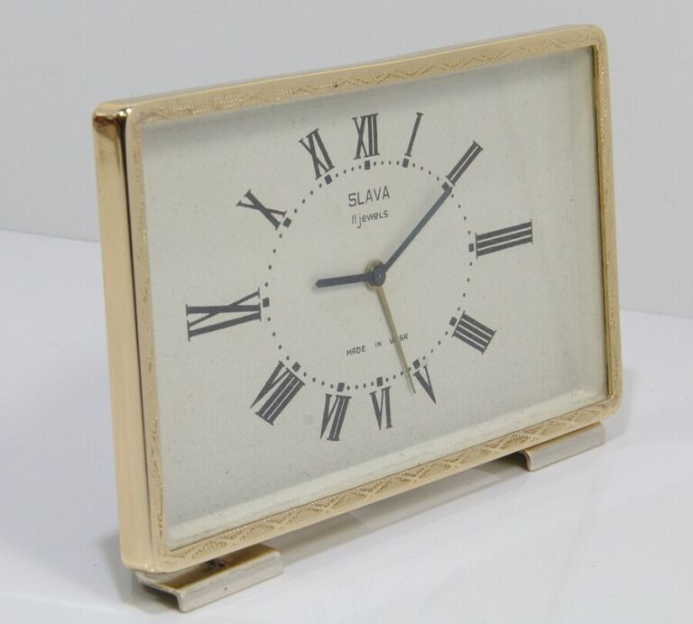 ZEGAR BUDZIK SLAVA 11 JEWELS USSR