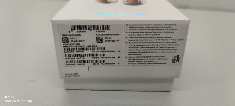 SŁUCHAWKI SAMSUNG BUDS LIVE SM-R180