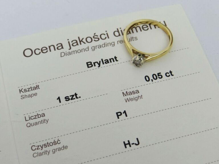 ZŁOTO 585 0,05CT BRYLANT APART 109.461/11