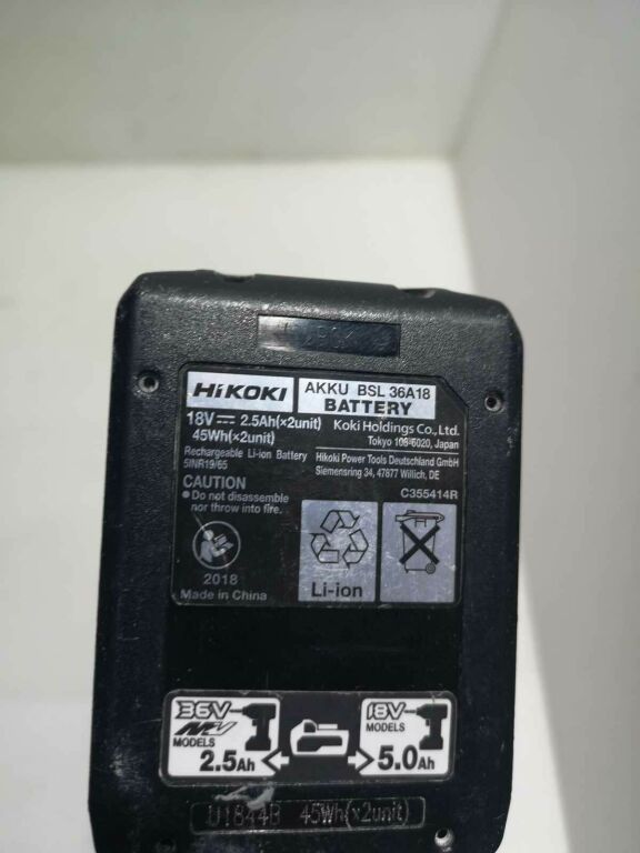 AKUMULATOROWA SZLIFIERKA KĄTOWA HIKOKI G3613DB