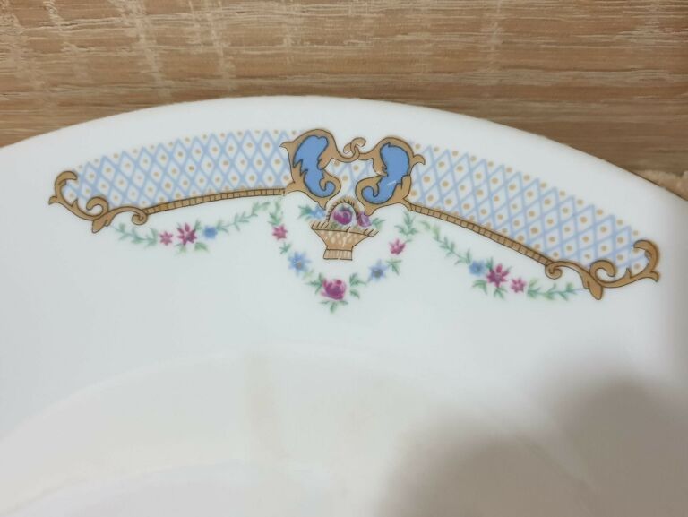 PORCELANA CHODZIEŻ TALERZ PŁASKI 24CM -OBICIE-