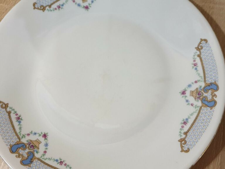 PORCELANA CHODZIEŻ TALERZ PŁASKI 24CM -OBICIE-