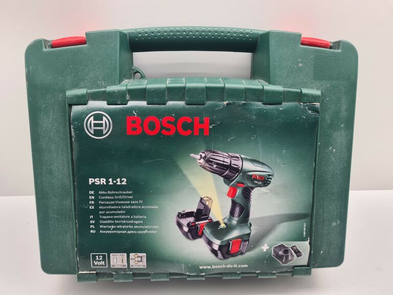 WKRĘTARKA 12V BOSCH PSR 1-12 2 BATERIE ŁADOWARKA