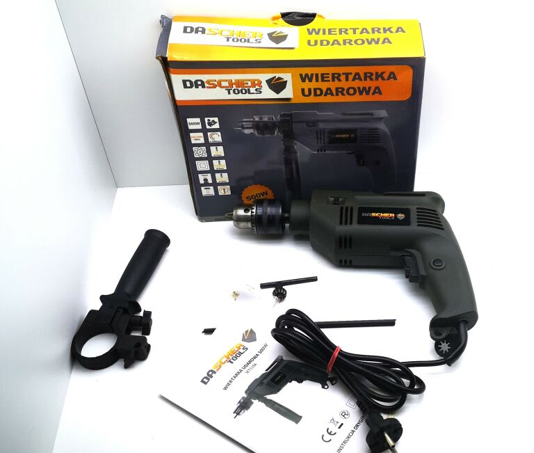 wiertarka-z-udarem-dascher-tools-set119a-stan-uzywany