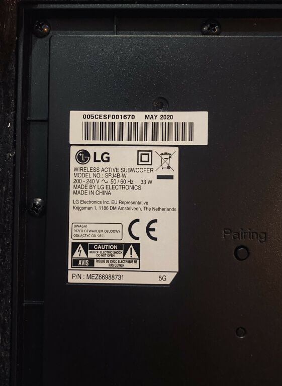 LG SOUNDBAR SJ4R 420W RMS