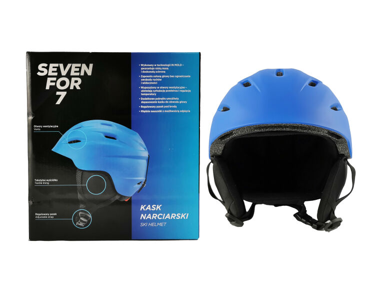 KASK NARCIARSKI SEVEN FOR 7 NIEBIESKI ROZMIAR S