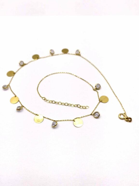 piekny-zloty-lancuszek-blaszki-i-diemenciki-298g-motyw-brak