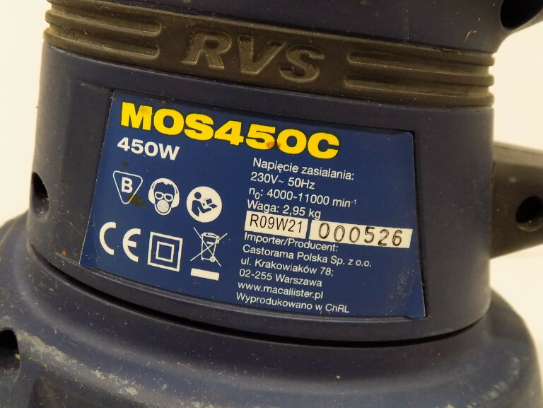 SZLIFIERKA MIMOŚRODOWA MACALLISTER MOS 450 C OPIS