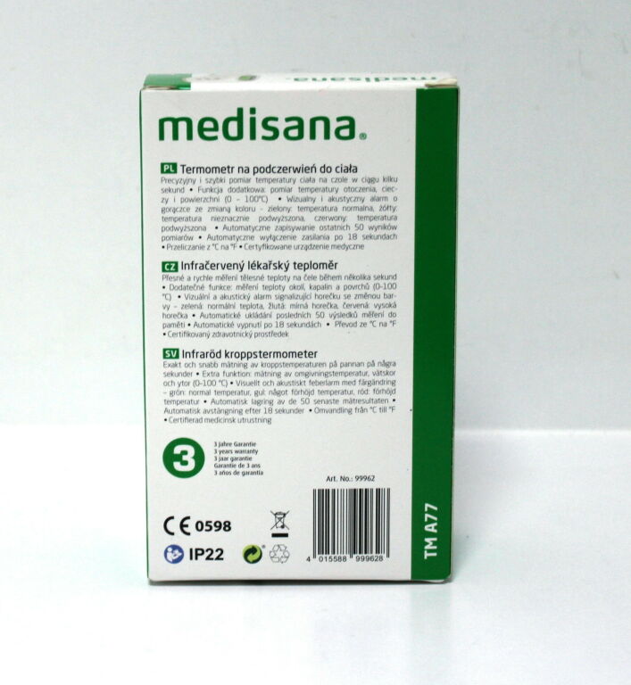TERMOMETR BEZDOTYKOWY MEDISANA TM A77