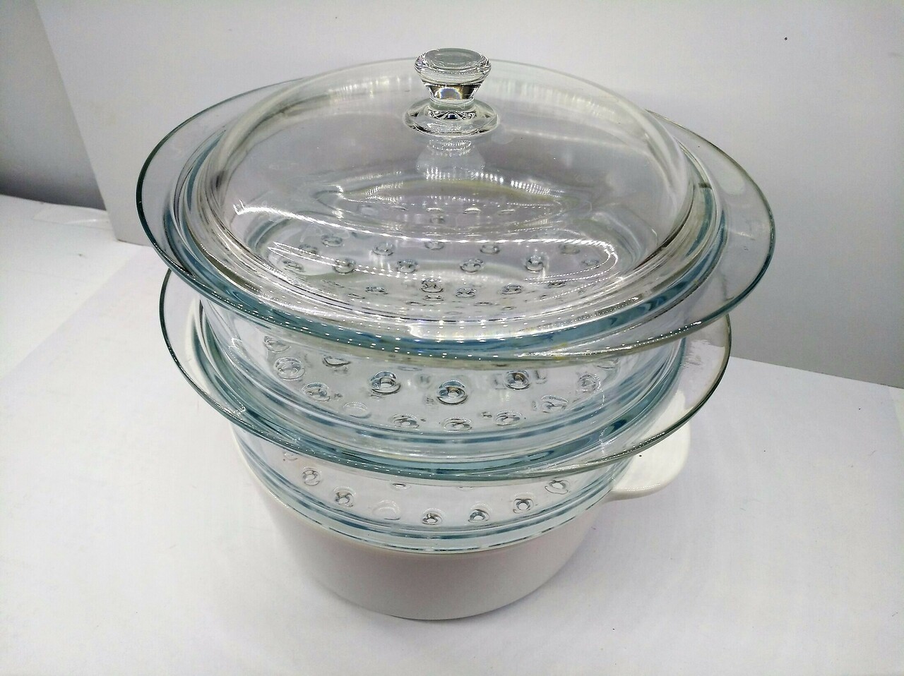 garnek-na-pare-do-gotowania-pyrex-arcoroc-parowar-stan-uzywany