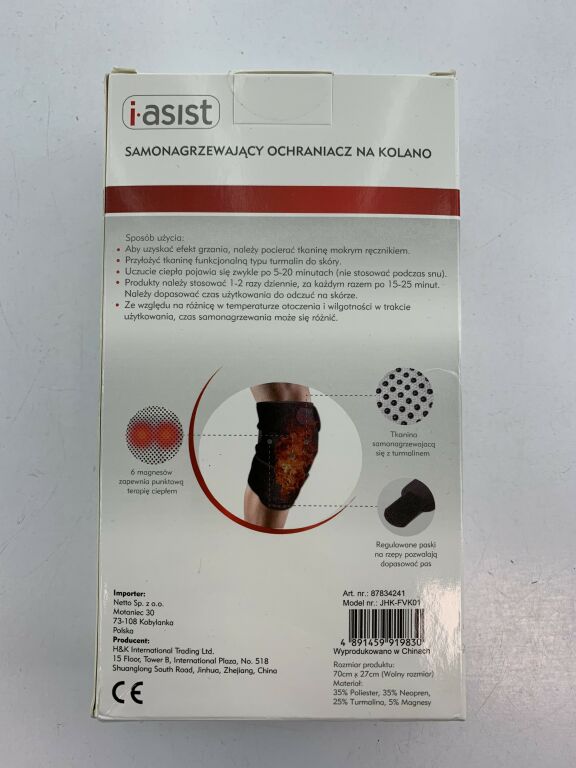 I-ASIST SAMONAGRZEWAJĄCY OCHRANIACZ NA KOLANO