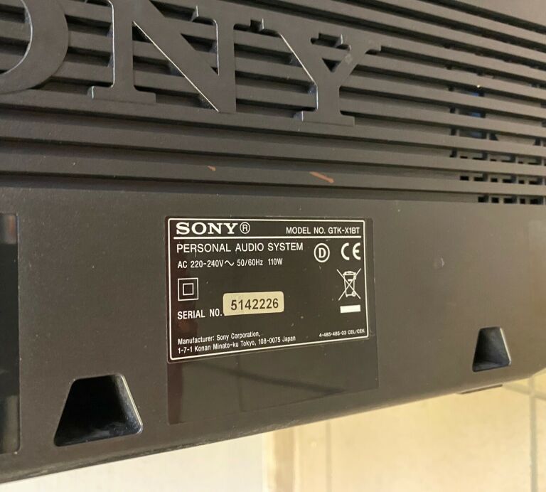 GŁOŚNIK TUBA SONY GTK-X1BT BLUETOOTH