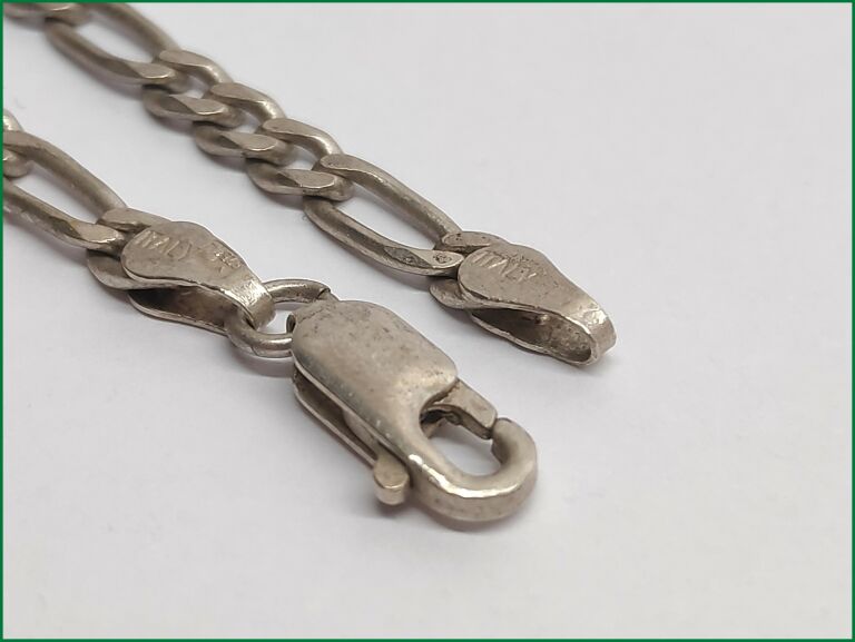 srebrny-lancuszek-figaro-pr925-1054g-46cm-stan-uzywany