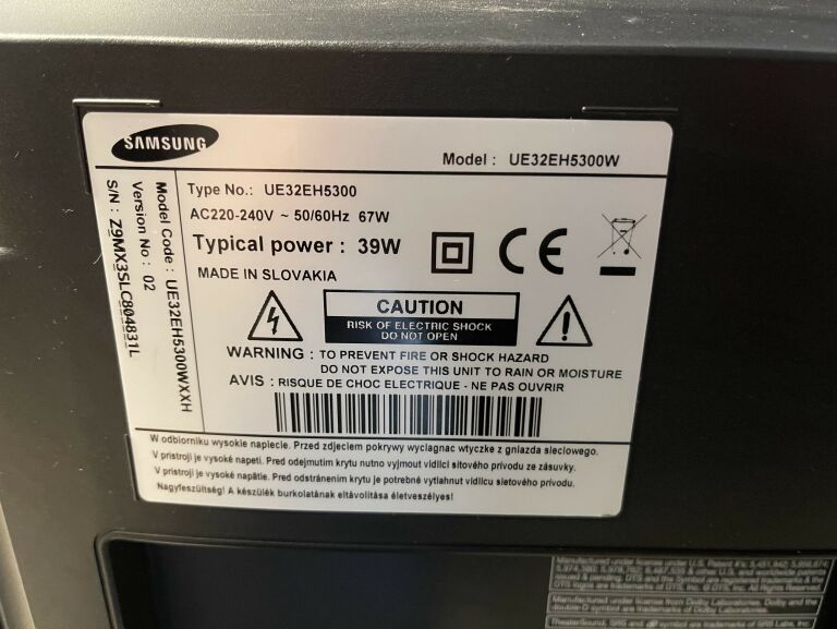 TELEWIZOR SAMSUNG LED UE32EH5000
