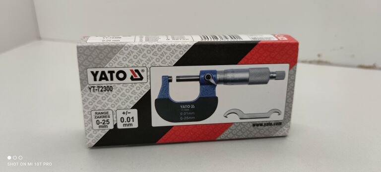 YATO YT-72300 MIKROMETR NONIUSZOWY 0-25MM IGŁA!