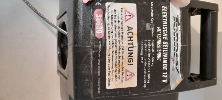 WCIĄGARKA ELEKTRISCHE SEILWINDE 12V TORREX