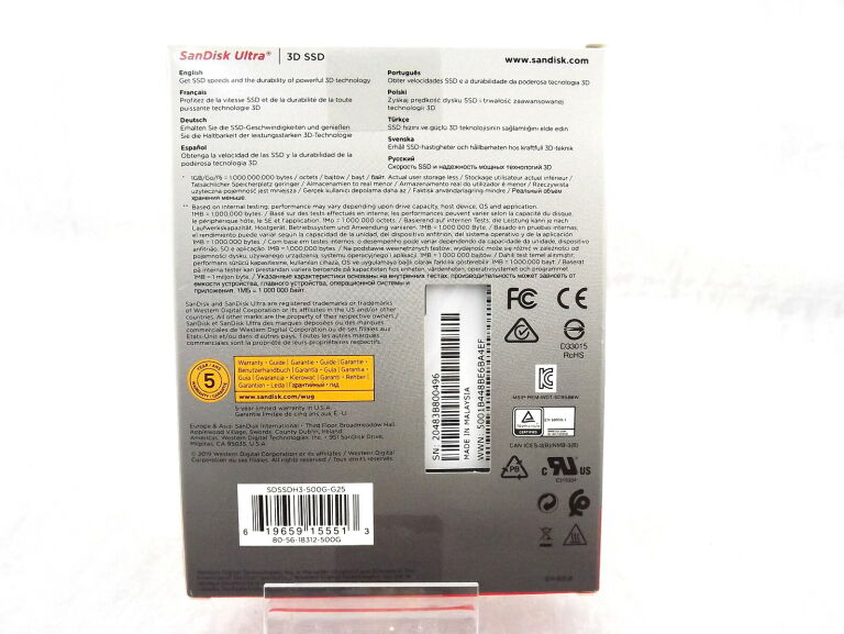 DYSK SSD SANDISK ULTRA 3D 500GB SATA III 2,5