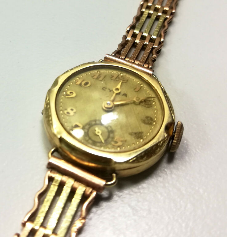 ELEGANCKI ZŁOTY ZEGAREK CYMA 14K
