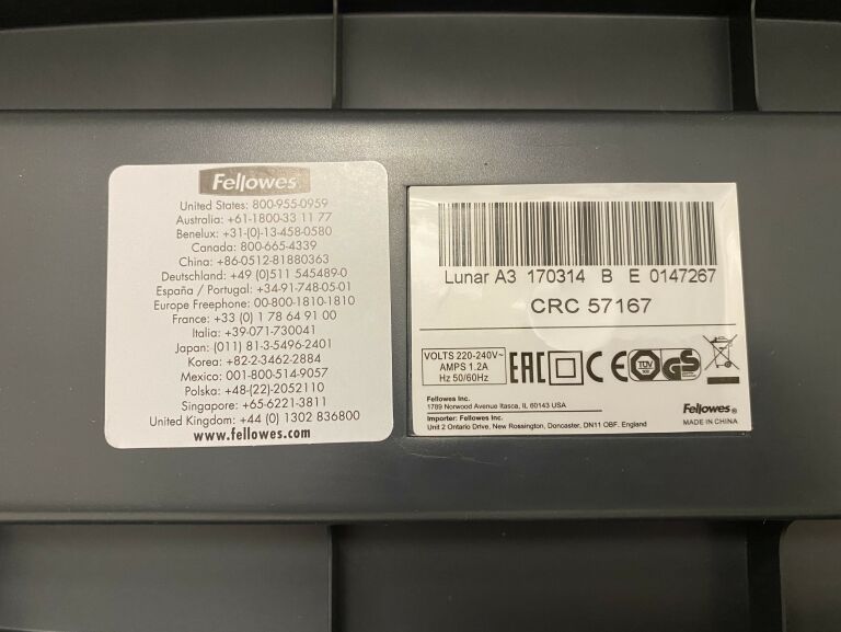 LAMINATOR FELLOWES LUNAR A3