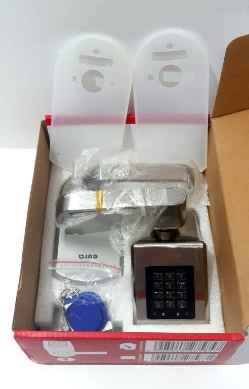 SZYLD Z KODEM EURA ELH-70B9 BRASS CZYTNIKIEM RFID