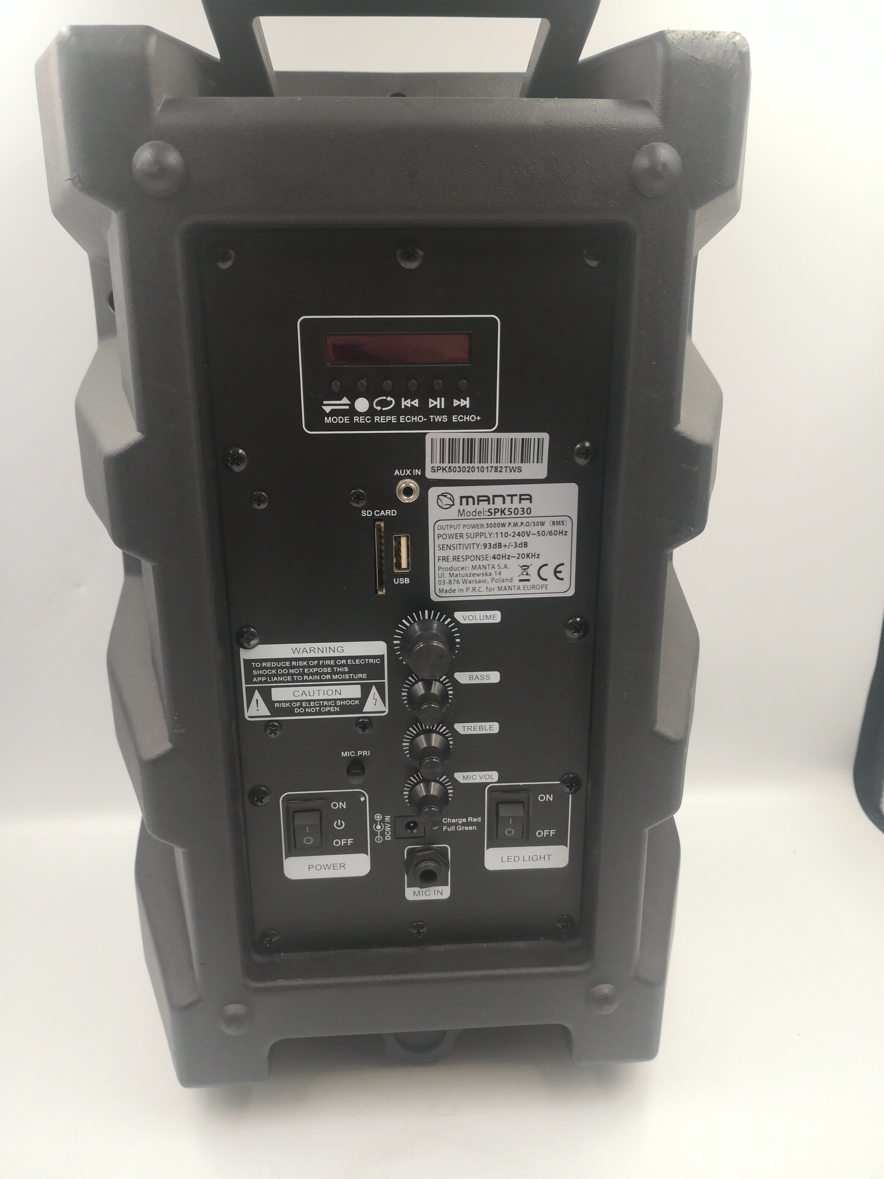 glosnik-bluetooth-manta-spk-5030-karaoke-power-stan-uzywany