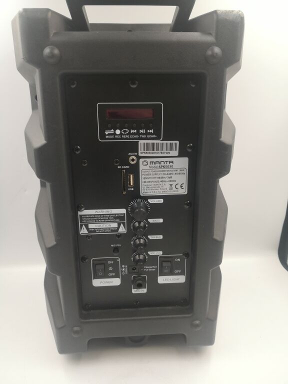 GŁOŚNIK BLUETOOTH MANTA SPK 5030 KARAOKE POWER