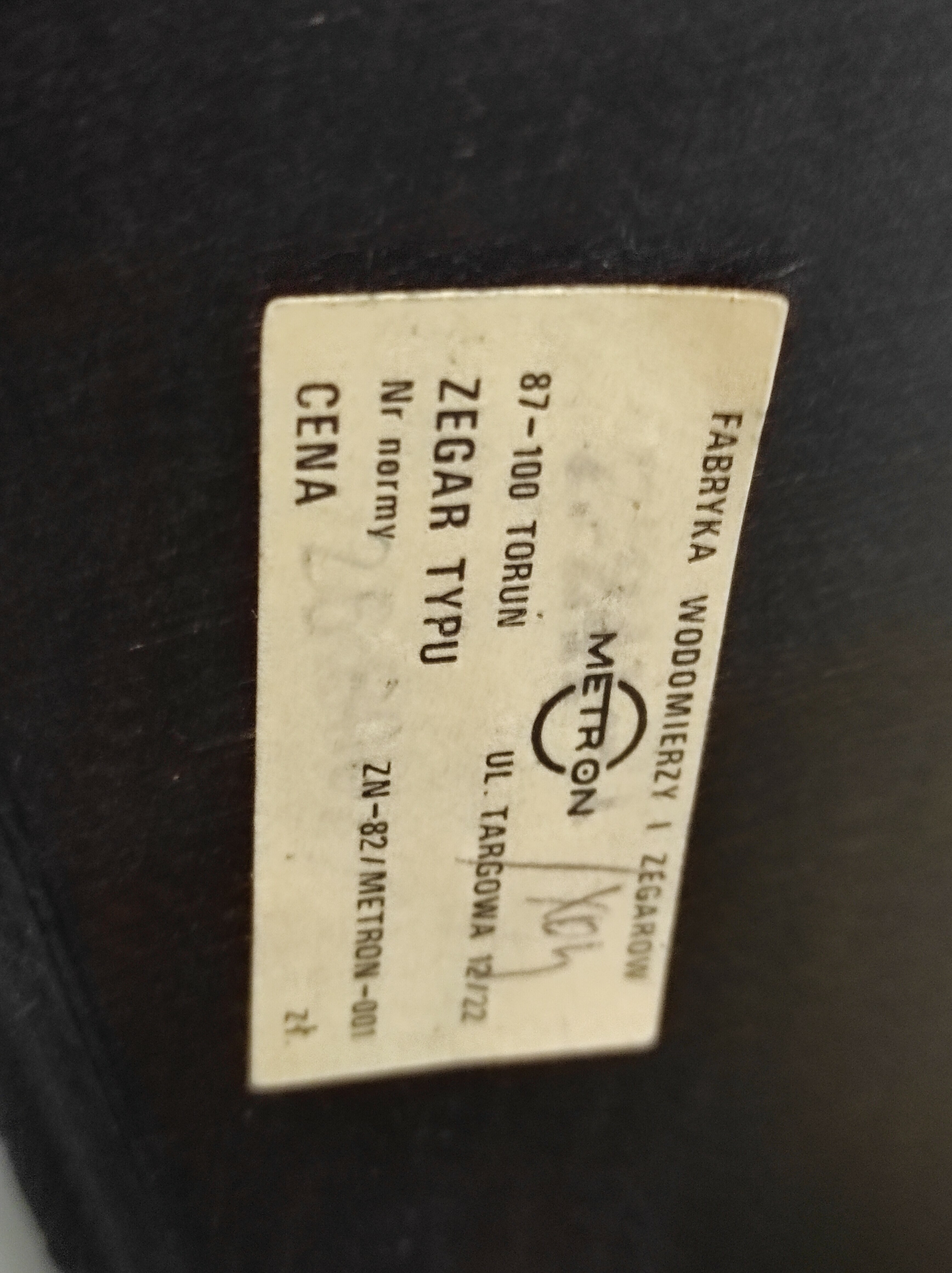 zegar-metron-nakrecany-drewniany-okazja-stan-nie-wymaga-renowacji